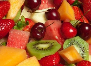 Delicious fresh fruit platter selection
