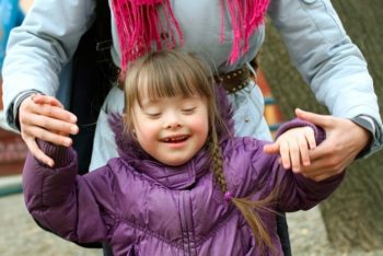 Small Girl with Downs Syndrome